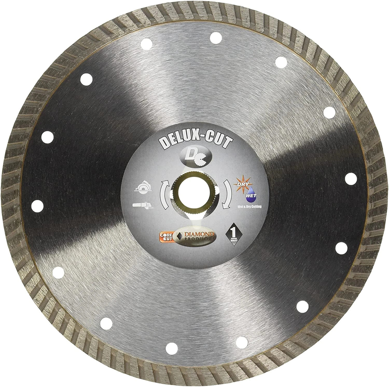 Diamond Products 21163 Delux-Cut Turbo 7" Diamond Saw Blade