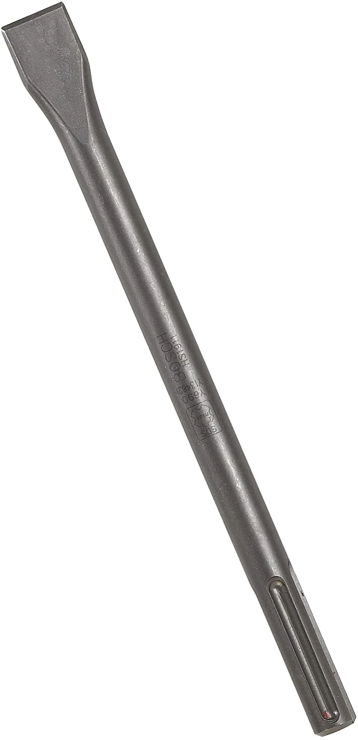 Bosch HS1812 1"x 18" Flat Chisel Round Hex/Spline Hammer Steel
